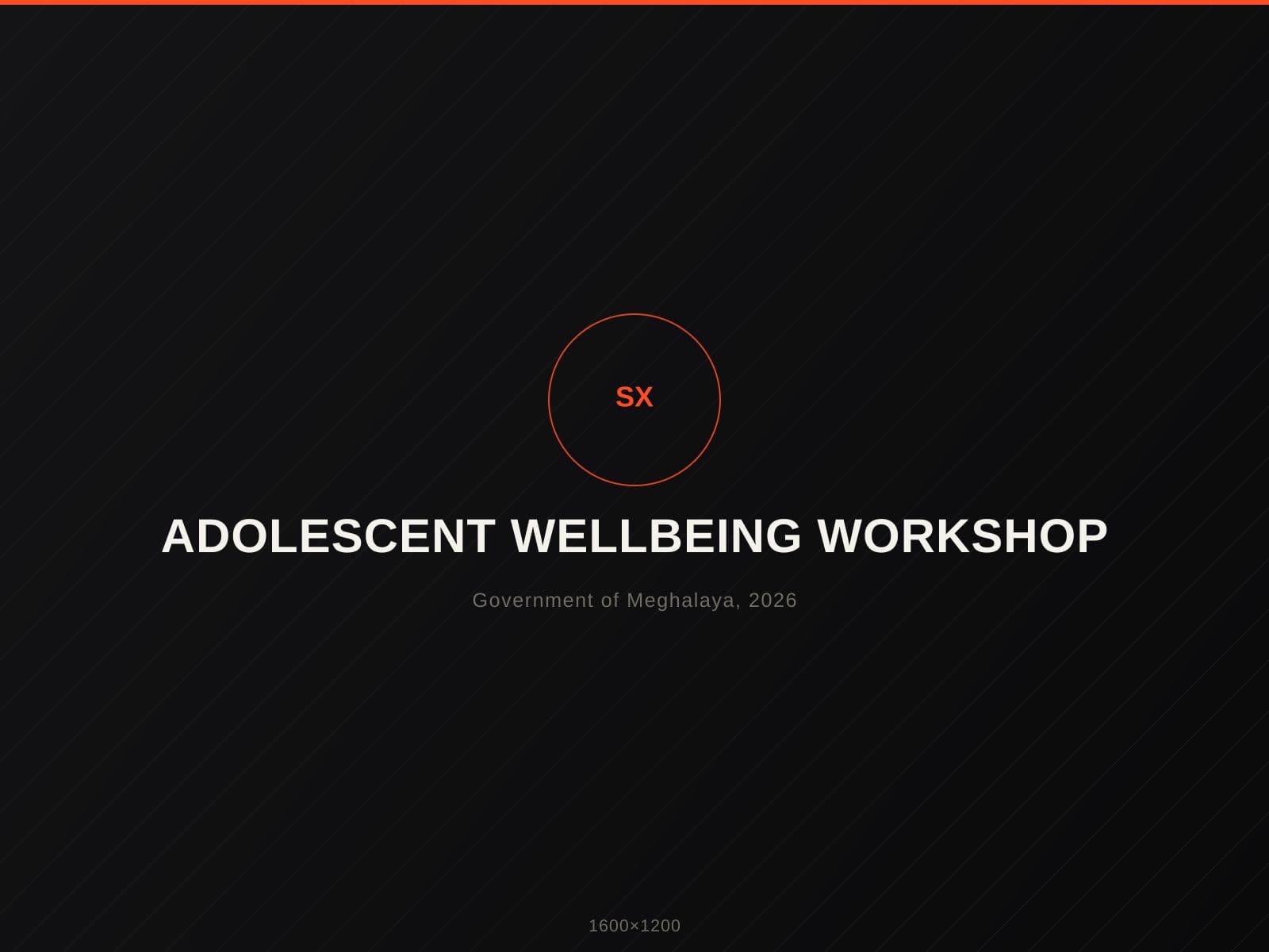 Adolescent Wellbeing Framework & Curriculum Workshop 2026 — placeholder image, replace with real Series X photography.