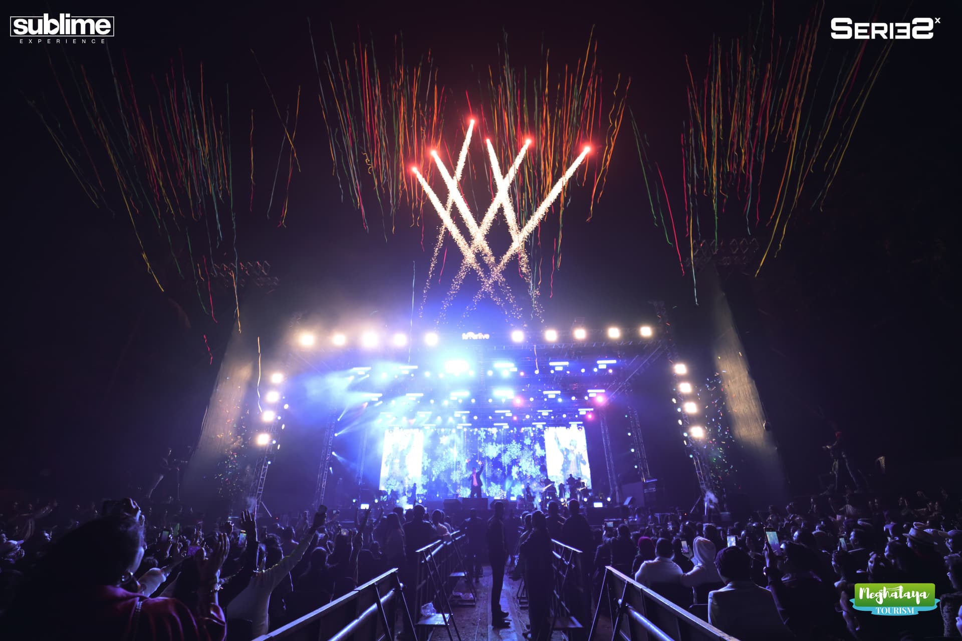 Live stage production at the Akcent & Deepside Deejays Concert 2025, Lariti, Mawkasiang.