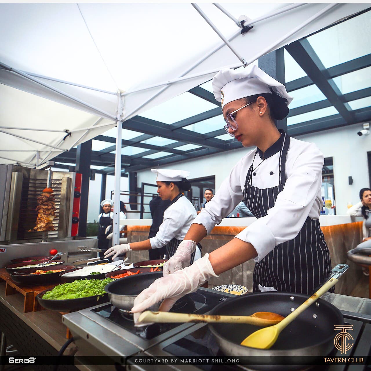 Chef Ahme Birian's Farmer's Brunch, Courtyard, Shillong.