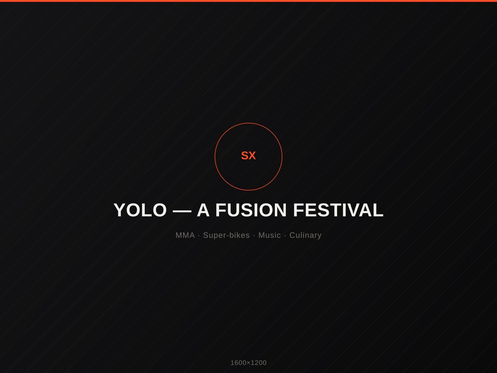 YOLO — A Fusion Festival — placeholder image, replace with real Series X photography.